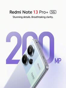 Xiaomi Redmi Note 13 Pro Plus 5G Global Version Smartphone Ultra-Clear 200MP Camera With OIS 1.5K 120Hz AMOLED Curved Display MediaTek Dimensity 7200-Ultra All-Star Durability IP68 Dust And Water Resistance 120W HyperCharge With 5000mAh (Typ) Battery