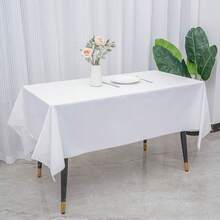 1/5/10pcs Disposable Rectangular Tablecloth, Suitable For Parties, Weddings, Family Gatherings And Multi-Functional - Multicolor - View 7