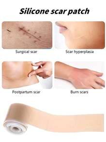 Nastro per coprire le cicatrici, traspirante e flessibile, adesivo per cicatrici invisibile beige chiaro, adatto per cicatrici chirurgiche, iperplastiche, post-partum e da ustioni, copertura invisibile per grandi aree di collo e corpo (impermeabile)