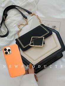 Fashion Niche Design Shoulder Bag, New Versatile Small Square Crossbody Bag - Multicolor - View 3