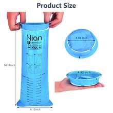 27-Pack Leak-Proof Portable Vomit Bags - Comfortable Travel Sickness Bags For Morning Sickness, Car Vomiting, Deodorant Nausea Bags - Durable, Suitable For Adults & Pregnant Women - Household Cleaning Essentials - Multicolor - View 6