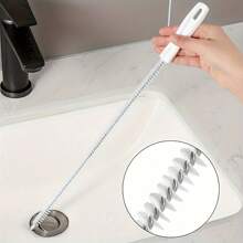 Flexible Drain Cleaner Brush, Hair Catcher For Sink Drain, Manual Drain Unclogging Tool, Suitable For Bathroom And Kitchen Sinks, Home Plumbing Cleaning Supplies