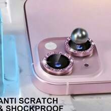 Rhinestone Lens Protector Compatible With Apple IPhone 16 Pro; High Definition, Scratch And Fingerprint Resistant; Universal Compatible With Iphone 1/12/13/14/15/16/16e Series; Lens Protection Film; Tempered Glass Lens Cover; Anti- And Dustproof; Essential Mobile Phone Accessories