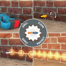Dryrod Damp Proofing Rods DPC Kit: Treats 6 Linear Metres (9" Wall) - BBA Approved Rising Damp Treatment - 18 Metre - View 4