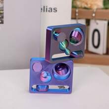 1 pieza Juguete antiestrés de estilo deslizante con impresión 3D, juguete de descompresión con empuje infinito, juguete girador de manos, cubo de rompecabezas, almohadilla multifuncional antiestrés