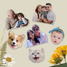 1 Pc Personalized Photo Car Decoration, Custom Photo Car Visor Holder, Family Photo Gift, Driving Visor Photo Holder, Gift For Dad, Gift For Husband