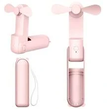 Tragbarer Miniventilatior, USB aufladbar, 3-stufig einstellbar, faltbarer Handventilator, geeignet für Frauen, Reise, Outdoor Benutzung im Sommer, Strand, Reise