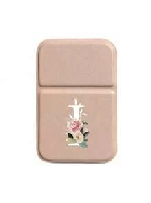 1pc Mini Pink Flower White Letters Foldable Portable Makeup Mirror,Letters Of A-Z Makeup Mirror With Bracket, Travel Mirror, Beauty Products, Desktop Makeup Mirror, Rectangular Desktop Compact Mirror Foldable Small Minimalist Makeup Mirror, Travel Portable Makeup Mirror For Women's Gift - The Best Gift For Mom And Teacher