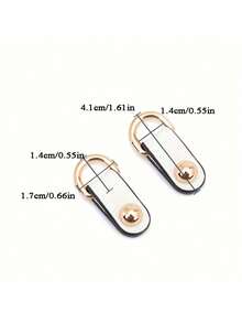 2pcs Metal Buckle Bag Accessories Set, Including Metal Buckle, Essential DIY Bag Hardware, Simple Design Suitable For Various Bags (Needle And Screwdriver Included) - Multicolor - View 9