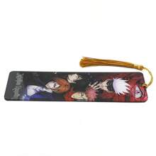 Jujutsu Kaisen 1pc Jujutsu Kaisen Tassel Bookmark, GOJO SATORU Bookmark, Anime Acrylic Bookmarks, Student Stationery,School Supplies,Back To School