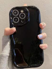 极简主义防摔厚奶油色纹理勃艮第材质手机保护壳，适用于 16、 11、Galaxy、 16 Pro Max、 13，手机壳适用于 11、12、13、14、16、15、7、XS、16 Plus、16 Pro Max 防水防震防刮 - 彩色 - 查看 3