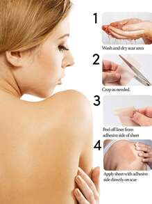 Nastro per coprire le cicatrici, traspirante e flessibile, adesivo per cicatrici invisibile beige chiaro, adatto per cicatrici chirurgiche, iperplastiche, post-partum e da ustioni, copertura invisibile per grandi aree di collo e corpo (impermeabile)