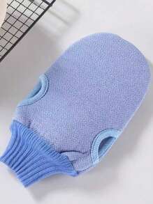 2 Pieces Of Exfoliating Body Scrub Gloves, Dead Skin Removal Gloves, Double-Sided Body Cleansing Tools For SPA Foam Massage, Exfoliating Towel, Reusable Gloves, Suitable For Spa, Massage And Body Scrub, Body Scrub, Remove Dead Skin And Facial Massager, Green, Pink And Blue, Bag, Organizer, Storage.