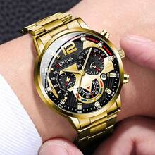 12-Piece Men's Fashion Business Quartz Watch Set, Round Dial, Alloy Band, Multiple Pieces For Free Matching, Personalized Customization, Men's Watch, Birthday Gift, Father's Day Gift, Holiday Gift - Multicolor - View 7