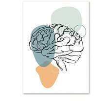 1 Pc Optional Frame Posters Wall Arts Abstract Medical Anatomy Heart Teeth Skeleton Wall Art Canvas Painting Nordic Posters And Prints Wall Pictures For Clinic Decor ,Wall Art With Frame