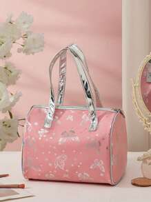 1 Stück Make-up Tasche mit Schmetterlings-Design, Make-up Etui mit großer Kapazität, luxuriöse Make-up Tasche, feminine Make-up Tasche, tragbarer Reise-Kosmetik-Organizer, Handgepäck Make-up Tasche, flugzeuggeeignet, Geschenkidee, stilvolle Tasche mit hohem Volumen