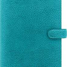Filofax Mini Finsbury Organiser - Black - Aqua - View 1