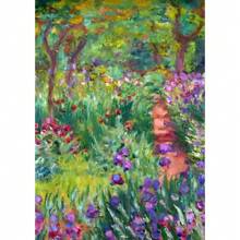1 pièce Affiche murale d'art moderne de Claude Monet avec des fleurs sauvages. Impression pour la décoration de la maison, de la chambre à coucher, du bar. Cadeau décoratif optionnel avec cadre.