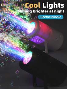 Kids Handheld Automatic Bubble Machine, Fun Bubble Blower Toy For Boys And Girls Birthday Party, No Battery Included, No Bubble Liquid Included