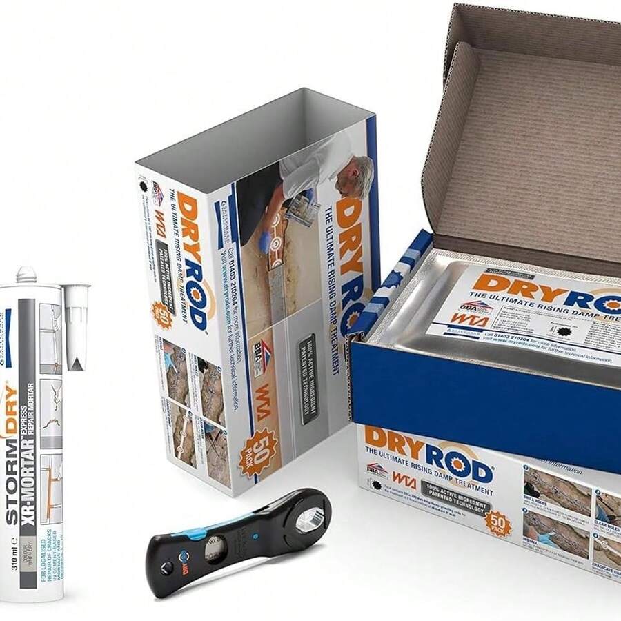 Dryrod Damp Proofing Rods DPC Kit: Treats 6 Linear Metres (9