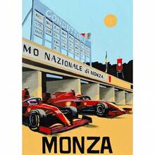 1PC National Landscape Architecture Racing Competition Posters Prints Canvas Painting Pictures Home Living Room Decor Gift Wall Arts Optional Frame ,Wall Art With Frame - Multicolor - View 83
