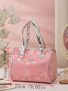 1 Stück Make-up Tasche mit Schmetterlings-Design, Make-up Etui mit großer Kapazität, luxuriöse Make-up Tasche, feminine Make-up Tasche, tragbarer Reise-Kosmetik-Organizer, Handgepäck Make-up Tasche, flugzeuggeeignet, Geschenkidee, stilvolle Tasche mit hohem Volumen