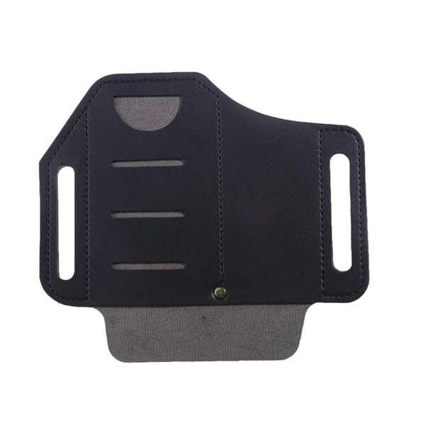 Tactical Self-Defense Leather Case - Tool Case, Leather Waist Bag - Flashlight Key Chain Case - Portable Tool Storage Bag Leather Case