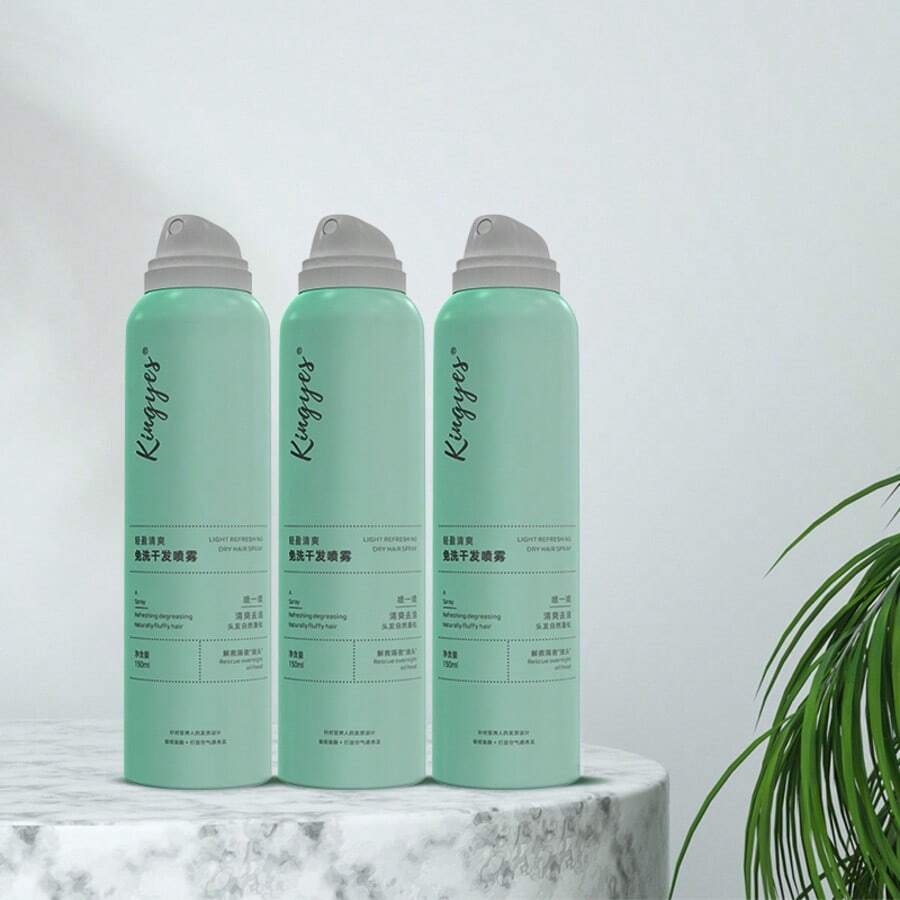KINGYES Lightweight Refreshing Dry Shampoo Spray Waterless Formula Banishes Oiliness For All Hair Types Instantly Fresh And Confident Feel Floral Fragrance Adds Volume And Natural Bounce Perfect For Daily Use - 150ml - View 1