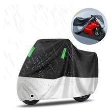 Protective Cover 245*105*125cm Waterproof Motorcycle Cover UV/Rain Protection Color Motorcycle Covers - Black Silver - View 11