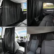 Juego de cortinas de privacidad para automóvil, cortinas divisoras universales para taxi, cortinas opacas para viajes, campamento y dormir - A - Ver 6