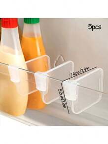 10pcs Multi-Functional Refrigerator Side Door Organizer Dividers - Thick, Transparent Storage Partitions For Customizable Space Management