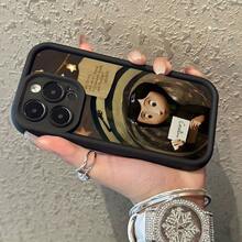 Girls Cartoon Creative Hot Selling Pattern, New Sky Eye Staircase Mobile Phone Case, Fun Personality And Elegance, Simple Fashion  Gift Mobile Phone Case, Suitable Compatible With IPhone X/Xs/Xsmax/11/12/13/14/15/16/16pro/16promax/17/17pro/17AIR/17Promax,Compatible With Samsung Galaxy S22/S23/S24 S24 Ultra/S25 Ultra - 黑色 - 查看 4