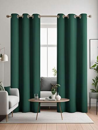 1pc Modern Style Polyester Blackout Curtain, High Precision Material In Beige, Suitable For Various Room Types Such As Bedroom, Living Room, Kitchen, Dining Room, Etc. Can Be Used As A Short Curtain For Small Windows With Minimum Size.