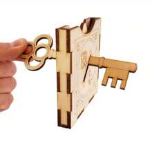 1 pièce Ensemble de tours de magie élégants en bois pour adultes, magie de rue, performances de close-up - épée, clé, boîte et coffre avec des conceptions intrigantes - parfait pour les surprises et les impressions, accessoires de tours de magie | Menuiserie intrigante | Artisanat détaillé