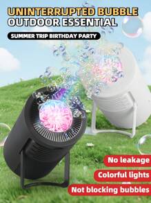 Kids Handheld Automatic Bubble Machine, Fun Bubble Blower Toy For Boys And Girls Birthday Party, No Battery Included, No Bubble Liquid Included