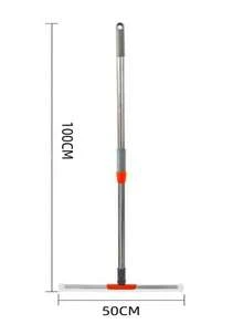 1pc Magic Silicone Broom, Stainless Steel Squeegee For Home, Kitchen, Bathroom, Wall, Glass Cleaning