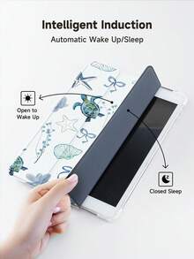 玳瑁色保护壳适用于三星 Galaxy Tab/iPad、iPad 第 9/8/7 代 10.2 英寸、新款 iPad 第 10 代保护套、具有自动唤醒/睡眠功能、四角防摔 - 彩色 - 查看 5
