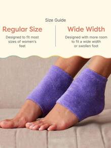 1 Pair Of Silicone Heel Socks For Women's Dry And Cracked Feet, Moisturizing Heel Socks, Gel Moisturizing Silicone Foot Socks For Dry And Cracked Heels And Night Foot Care