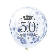5pcs 12inch Gold Silver Rose Gold Number Crown Confetti Birthday Latex Balloons Number 16 18 21 30 35 45 50 55 60 65 70 75 80 Balloons Happy Birthday Crown Confetti Latex Balloon Anniversary Birthday Party Decorations