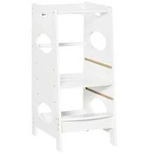 HOMCOM Kids Step Stools - White - View 2