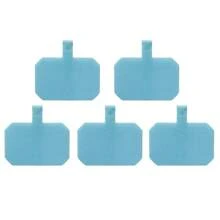 5pcs/Set Matte Transparent Card Phone Case Back Fixed Clips, Universal Phone Strap Tether Connector