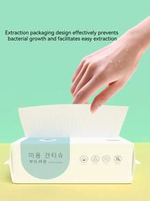 1pc Disposable Thick Facial Cleansing Towels, Cotton Soft Wipes For Beauty Salon, Makeup Remover Cloths