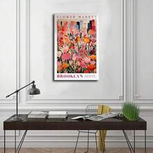 1pc Nghệ thuật treo tường phong cảnh đơn giản Cửa sổ phong cảnh xanh thiên nhiên Áp phích vải hiện đại, Trang trí phòng ngủ tại nhà Phòng khách Khung tùy chọn - Nhiều màu - Xem 41