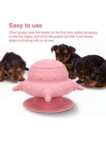 Silicone Pet Feeding Bottle, Soft Nipple Anti-Choke Milk Bottle For Newborn Kittens And Puppies, Easy To Clean, Breast Milk Shape, Multiple Nipples - Multicolor - View 7