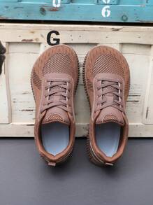 TACHUAN 1 Paar unisex Lässig atmungsaktive Mesh Splicing Schnürschuhe mit breiter Passform, leicht, Sportschuhe für Frühling/Sommer