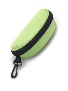 Crush-Proof EVA Sunglasses Case - Water-Resistant Oxford Fabric Zippered Storage With Carabiner Clip, Portable Travel-Ready Eyewear Organizer For Men/Women (Stylish Black & Multi-Color Options)