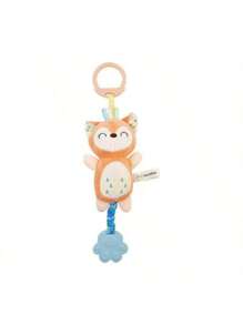 Cute Animal Fabric Soft Plush Hanging Ornaments, Car Hanging, Bed Hanging, Makes Baby Sounds, Baby Toy, Baby Safe Teether Chime, Multiple Options
