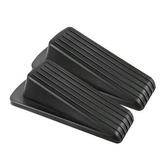 1PC Rubber Wedge Door Stoppers For Floor, Door Gaps And Prevent The Lock-Outs, Floor Sturdy Stackable Door Stop For Carpet Heavy Duty Door