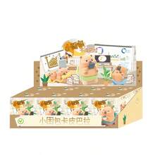 Nueva - Caja ciega de Capibaras pequeños dormilones, color y diseño aleatorio, decoración linda, regalo de cumpleaños/festival - Multicolor - Ver 1