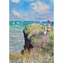 1 pièce Affiche murale d'art moderne de Claude Monet avec des fleurs sauvages. Impression pour la décoration de la maison, de la chambre à coucher, du bar. Cadeau décoratif optionnel avec cadre.